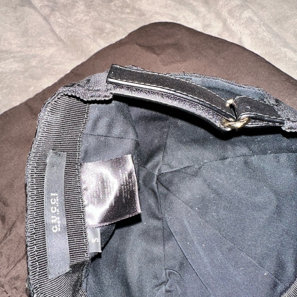 Authentic Gucci Black Monogram Cap - Picture 13 of 16